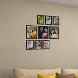 Load image into Gallery viewer, WebelKart Set of 9 Individual Photo Frame- Multiple Size (3 Units of 8x10, 6 Units of 5x7, Black)