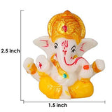 गैलरी व्यूवर में इमेज लोड करें, JaipurCrafts Polyresin Ganesha Car Dashboard Idol, 2.50 Inch, Multicolour, 1 Piece