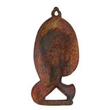 Load image into Gallery viewer, Webelkart Welcome Lady Metal Wall Hanging (13 cm x 2.54 cm x 27 cm, Brown)