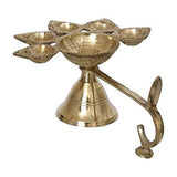 गैलरी व्यूवर में इमेज लोड करें, Webelkart Brass 5 Deepak Set (Paanch Diya) for Puja and Diwali Home Decoration- 6.50 in