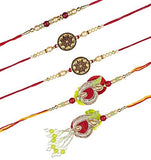 गैलरी व्यूवर में इमेज लोड करें, Webelkart Combo of 5 Rakhi For Brother, Bhaiya, kids with Beautiful Rakshabandhan Greetings Card/Rakhi Gifts/ Kids Rakhi