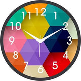 गैलरी व्यूवर में इमेज लोड करें, JaipurCrafts Plastic Wall Clock (Black and Blue, 2 X 12 X 12 Inch) Design 5