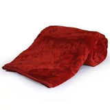 गैलरी व्यूवर में इमेज लोड करें, Webelkart® Premium Super Soft Microfibre Winter Heavy 2.50 KG Quilt (Razai)/ Mink Blanket with Free Carry Bag- Double Bed (Red)