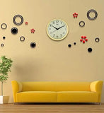 Load image into Gallery viewer, JaipurCrafts WebelKart Plastic Quartz Wall Clock with White Dial and Silver Rim Of Size 32x32x2cm(Gold)