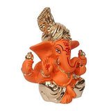 गैलरी व्यूवर में इमेज लोड करें, Webelkart Gold Plated Lord Ganesha for Car Dashboard Statue Ganpati Figurine God of Luck &amp; Success Diwali Gifts Home Decor (Size: 7.36 x 3.50 x 6.00 cm)
