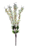 Load image into Gallery viewer, JaipurCrafts WebelKart Artificial Peach Blossom Flower Bunch (9 Stems, 55 cm)