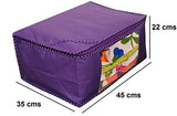 Load image into Gallery viewer, JaipurCrafts 6 Pieces Non Woven Saree Cover Set, Blue (45 x 35 x 21 cm)