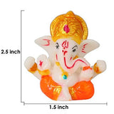 गैलरी व्यूवर में इमेज लोड करें, JaipurCrafts Polyresin Ganesha Car Dashboard Idol, 2.50 Inch, Multicolour, 1 Piece