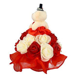 गैलरी व्यूवर में इमेज लोड करें, JaipurCrafts Cotton Romantic Valentine Love Teddy Revolving Statue with Music (20 cm; Red)