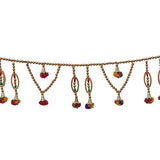 गैलरी व्यूवर में इमेज लोड करें, Webelkart Premium Colorful Beads Handmade Door Toran for Door Home Decoration and Diwali Decoration (Multicolored)- 34 Inch