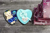 Load image into Gallery viewer, JaipurCrafts Artificial Heart Shaped Box And Teddy And Roses (Green, 1 Teddy, 3 Fragrant Rose Bud Petal Soap, 1 Heart Shape Tin Box, 1 Heart Tag)