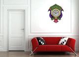 गैलरी व्यूवर में इमेज लोड करें, JaipurCrafts Beautiful Wooden Peacock Emboss Painting Wall Clock (Multicolor)