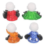 Load image into Gallery viewer, JaipurCrafts Set of 4 Cute Musical Group Child Monk Showpiece - 7.62 cm (Polyresin, Multi)- for Home Decor| Office Decor| Valentines Day Gifts | Diwali Decor| Vaastu Decor| Fengshui