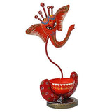 Load image into Gallery viewer, JaipurCrafts Iron Lord Ganesha Idol With Deep Showpiece- For Diwali Decor