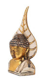 Load image into Gallery viewer, JaipurCrafts Golden and White Handcrafted Gautam Buddha Polyresin Showpiece (21.00 cm x 7.00 cm x 11.00 cm, White, Gold)
