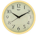 गैलरी व्यूवर में इमेज लोड करें, JaipurCrafts WebelKart Plastic Quartz Wall Clock with White Dial and Silver Rim Of Size 32x32x2cm(Gold)