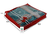 गैलरी व्यूवर में इमेज लोड करें, JaipurCrafts Premium 3 Piece Non Woven Saree Cover,Single Saree Packing,Red