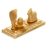 Load image into Gallery viewer, Webelkart Premium Gold Plated Shiv Parivar with Shivling and Shri Nandi