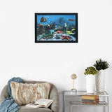 Load image into Gallery viewer, JaipurCrafts Underwater World Large Framed UV Digital Reprint Painting (Wood, Synthetic, 36 cm x 51 cm)
