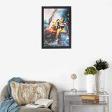 गैलरी व्यूवर में इमेज लोड करें, JaipurCrafts Radha Krishna Large Framed UV Digital Reprint Painting (Wood, Synthetic, 36 cm x 51 cm)