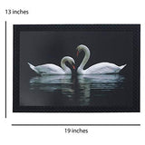 गैलरी व्यूवर में इमेज लोड करें, JaipurCrafts Ducks Large Framed UV Digital Reprint Painting (Wood, Synthetic, 36 cm x 51 cm)