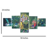 Load image into Gallery viewer, JaipurCrafts Multieffect UV Textured Panel Painting (Synthetic, 60 cm x 125 cm x 1 cm, Set of 5)