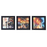 Load image into Gallery viewer, JaipurCrafts City View Set of 3 Framed UV Digital Reprint Painting (Wood, Synthetic, 26 cm x 76 cm)
