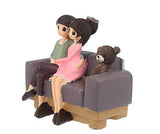 Load image into Gallery viewer, JaipurCrafts Resin Cute Romantic Valentine Love Couple Sitting On Sofa Statue, 11 CM, Multicolour, 1 Piece