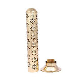 गैलरी व्यूवर में इमेज लोड करें, JaipurCrafts Golden Elegant Tower BrassIncense Stick Holder- 30 cm (Set of 2)