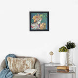 Load image into Gallery viewer, JaipurCrafts Radha Krishna Framed UV Digital Reprint Painting (Wood, Synthetic, 30 cm x 30 cm)