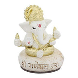 Load image into Gallery viewer, Webelkart Gold Plated Lord Ganesha for Car Dashboard Statue Ganpati Figurine God of Luck &amp; Success Diwali Gifts Home Decor (Size: 2.75 x 2.25 inches)