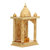 गैलरी व्यूवर में इमेज लोड करें, JaipurCrafts Metal Gold Plated Ganesha Decorative Temple Figurine Lord Ganpati Lakshmi Statue Good Luck Spiritual Pooja Gifts Idols(Size 5 x 2.75 Inches, Small)