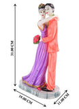 Load image into Gallery viewer, WebelKart JaipurCrafts Resin Romantic Valentine Love Couple Statue Showpiece (Multicolour)