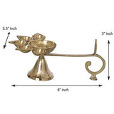 Load image into Gallery viewer, Webelkart Brass 5 Deepak Set (Paanch Diya) for Puja and Diwali Home Decoration- 8 in
