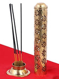 गैलरी व्यूवर में इमेज लोड करें, JaipurCrafts Golden Elegant Tower BrassIncense Stick Holder- 30 cm (Set of 2)