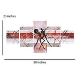 गैलरी व्यूवर में इमेज लोड करें, JaipurCrafts Multieffect UV Textured Panel Painting (Synthetic, 60 cm x 125 cm x 1 cm, Set of 5)