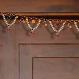 गैलरी व्यूवर में इमेज लोड करें, Webelkart Pompom and Beads Handmade Door Toran for Door Home Decoration and Diwali Decoration (Multicolored)- 38 Inch