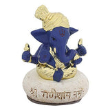 गैलरी व्यूवर में इमेज लोड करें, Webelkart Gold Plated Lord Ganesha for Car Dashboard Statue Ganpati Figurine God of Luck &amp; Success Diwali Gifts Home Decor (Size: 3.00 x 2.00 inches)