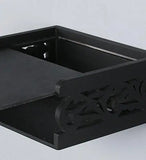 Load image into Gallery viewer, JaipurCrafts Black Set Top Holder MDF Wall Shelf