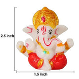 गैलरी व्यूवर में इमेज लोड करें, JaipurCrafts Polyresin Ganesha Car Dashboard Idol, 2.50 Inch, Multicolour, 1 Piece