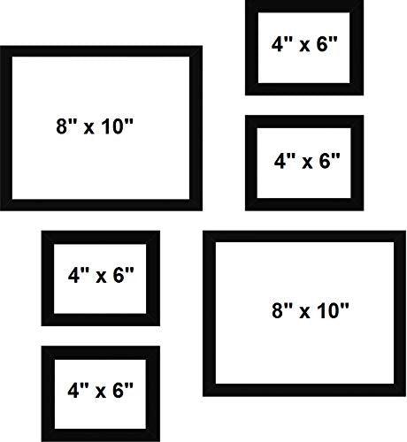 WebelKart Set of 6 Individual Photo Frame- Multiple Size (2 Units of 8