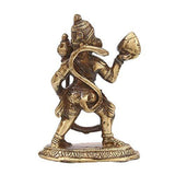 Load image into Gallery viewer, JaipurCrafts Premium Brass Lord Hanuman (Bajrang Bali) Idol as Gifts (Gold, 5 Inch)