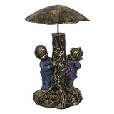 गैलरी व्यूवर में इमेज लोड करें, Webelkart Resin Designer Cute Baby Valentine Love Couple Statue, 8 Inches, Purple, Gold, 1 Piece