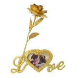 गैलरी व्यूवर में इमेज लोड करें, WebelKart 24K Gold Rose with Love Photo Frame,Gift Box and Carry Bag