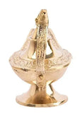 Load image into Gallery viewer, WebelKart Premium Antique Brass Chirag Showpiece (4 in)