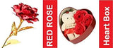 Load image into Gallery viewer, Webelkart Artificial Rose And Gift Box And Love Teddy Bear Heart Shaped Box Red Rose + Heart Box