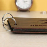 गैलरी व्यूवर में इमेज लोड करें, Webelkart Wooden DIY Scrapbook Memory Book Photo Album (26 x 16 x 4 cm, 0.5 kg) -30 Sheets