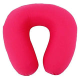 गैलरी व्यूवर में इमेज लोड करें, WebelKart U-Shaped Neck Pillow - 12&quot; x 12&quot; (Pink) Memory Foam Neck Travel Pillow for Car, Train, Flight, Bus