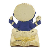 गैलरी व्यूवर में इमेज लोड करें, Webelkart Gold Plated Lord Ganesha for Car Dashboard Statue Ganpati Figurine God of Luck &amp; Success Diwali Gifts Home Decor (Size: 2.75 x 2.25 inches)