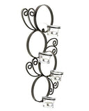 गैलरी व्यूवर में इमेज लोड करें, JaipurCrafts Iron Antique Maple Leaf Wall Mount With 4 Votive Wall Candle Holder Tealight Candles, Pack of 1